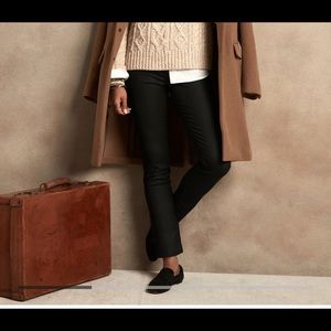 Banana Republic Black Slim Coated Jean